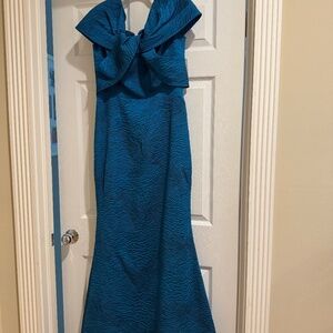 Teri Jon Off Shoulder long dress